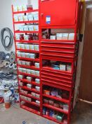 Wurth shelving and drawer unit to include quantity of screws