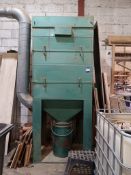 Upright steel drum extraction 1150mm(w) x 800mm(d) x 3000mm(h) (Not including steel ducting. To be