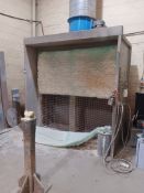 2.1m filter back paint spray unit with extraction ((Not including steel ducting. To be