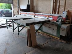 SMID Sute-HP beam saw 3850mm bed length, 2000mm bed depth (Not including steel ducting. To be