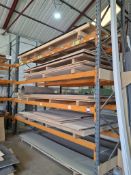 6 bays of pallet racking 48 crossbeams 3800mm, 10 uprights 4000mm x 1000mm