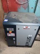 FINI Plus 8-08 (ie3) screw compressor 8 bar 1250 ltr min, 7.5kw, year 2016, HL-3234, HT-6661 with