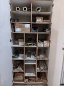 2 x Wooden cabinets and contents to include quantity of drawer runners