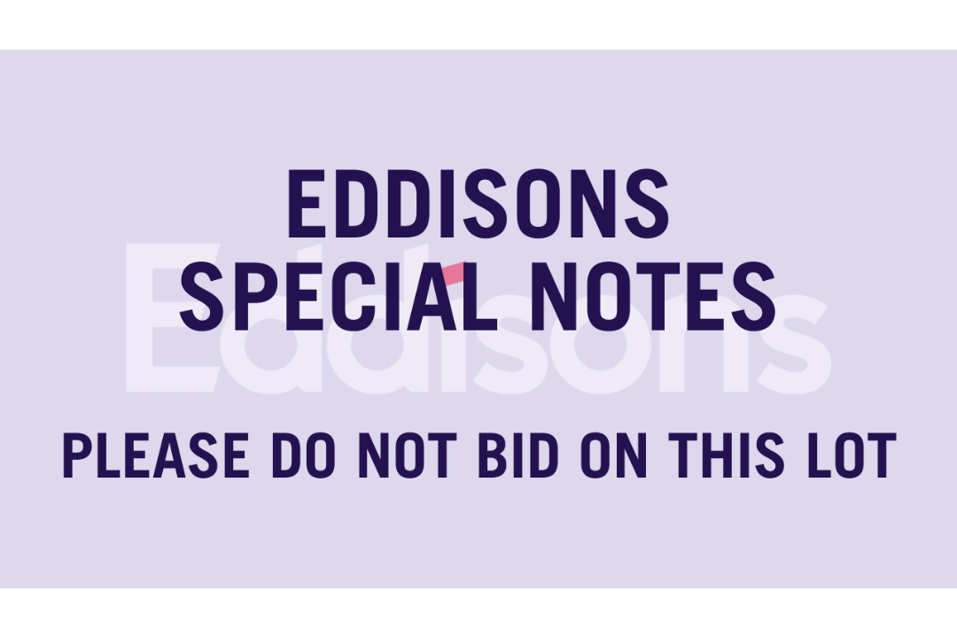 SPECIAL NOTICE 1. Please note this sale is on beha