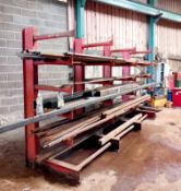 4m stock rack & contents