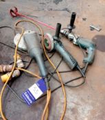 2 x Bosch grinders and Makita drill
