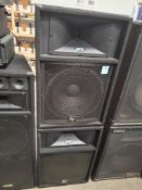 2 x Yamaha S115V Speakers, Frequency response 48hz-19khz, Power 300 Watt, Power Peak 600 Watt,