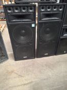 2 x Ekho VX215 Speakers, RMS Power, 600 Watt, Max Power 1200Watt Frequency range 30hz-20khz