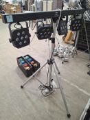 QTX PB-7 LED PAR BAR Power 100W 4 Light System with Tripod Stand.
