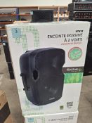 Ibiza Sound XTK12 2- Way Passive Box Speaker with Bass Reflex. 12