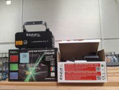 Ibiza LZR200RGB-Multi Laser and Ibiza LAS-S130RG-M-WH Laser