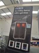 FX Lab G005FF 2 x 4 Way Retro LED Light Boxes.