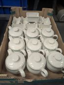 9 X Tea pots and 9 X sugar pots