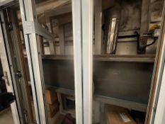 Triple aluminium bi-fold door unit 1900W x 2110H, not glazed