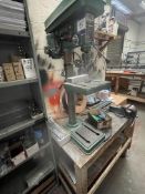 Kappa Chin CH-13N bench pillar drill, timber bench and vice