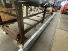 Steel mobile stillage trolley