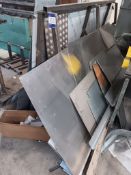 Quantity of mesh and plate various sizes (including stock rack)