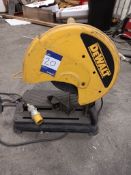 Dewalt DW871L-XW type 2 steel cutting saw, 355mm diameter blade 110v