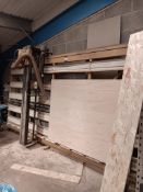 Elcon R-155 panel saw, 250mm blade diameter, bed length 3700mm, bed height 1700mm – located on