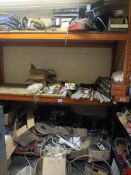 Contents of room to include single bay of boltless racking, large quantity of nuts, bolts,
