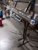 4 x trestles with brush mounted top, length 3300mm, height 1090mm