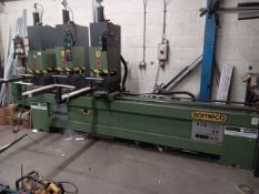 Someco 803NF2 3 head PVC welding machine, year 2002, approx. length 3900mm