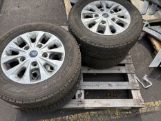 Set of 4 x Ford alloy wheels with 4 x 215/65R16C tyres
