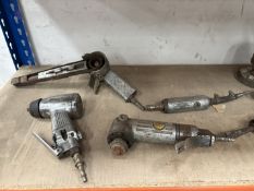 Shelf of Pneumatic Hand Tools including Bluepoint Ratchet Gun