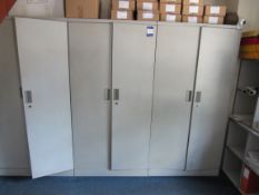 3 double door office cupboards