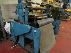 Afex double winder, 1300mm max roll width and 2200mm overall machine width.