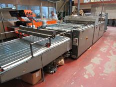 Saldoflex SW.1100 with indexing table, unwind A frame, lateral seal, handle punch, perforation,