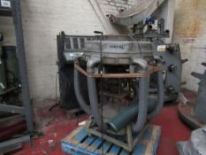 Bandera Blow film extruder with die air ring, control panel, NIP, winder and treater