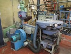 Dolci 50 blow film extruder; Screw 50mm (worn), Die 200mm, Nips 800mm, Treater, Rotation, Hopper