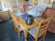 Dining table with 6 chairs