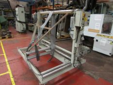 De Bernadi unwind and folding frame.1600mm incoming max roll width and 820mm max roll outgoing