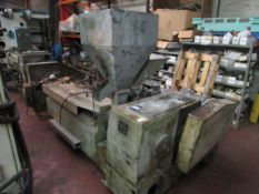 Luigi Bandera Blow film extruder approx. 60mm, with air ring, NIPS, winder and treater