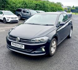 VW Polo 1.0 TSI 5 Door Hatch (2020), Ford Transit 90 T350 Tipper Van (55 Plate), Montracon Tri Axle Box Trailer & Pair of Bolzoni Forks