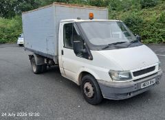 Ford Transit 90 T350 Tipper Van, Registration NG55 OVU, Mileage at time of catalogue 121,720, MOT