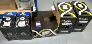 5 x Boxes of Assorted Network Cable (4 x Full, and 1 x Partial)
