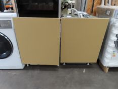 A Siemens Intergrated Dishwasher, Model SN61iX12TG/38 (Used) together with a Siemens Intergrated Fri