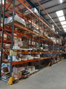 Contents to 5 x Bays of racking (racking excluded) to include large quantity of assorted lighting