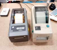 Zebra ZD410 & Zebra LP2824 plus label printers