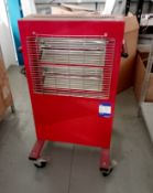 Red mobile heater