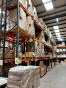 6 x bays of warehouse racking to include 7 x Ramada SP80 frame ends 20’ & 40 x heavy duty cross