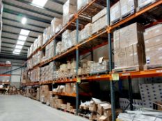 8 x bays of warehouse racking to include 9 x Ramada SP80 frame ends 20’ & 50 x heavy duty cross