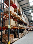 6 x bays of warehouse racking to include 7 x Ramada SP80 frame ends 20’ & 40 x heavy duty cross