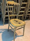 50x Gold Stacking Wooden Cheltenham Chairs