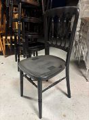 50x Black Cheltenham Stacking Chairs