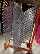 15x Crystal Side Chairs by Grand Soleil to include Trolley and Cover