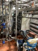 Tetra Pak Whey R52 Pasteuriser, 26,000 Ltrs per hour, with Balance Tank, 2x LKH40 Pumps, Dia 200mm,